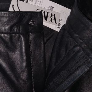 KAIAZARA  leather shorts size: S color:Black